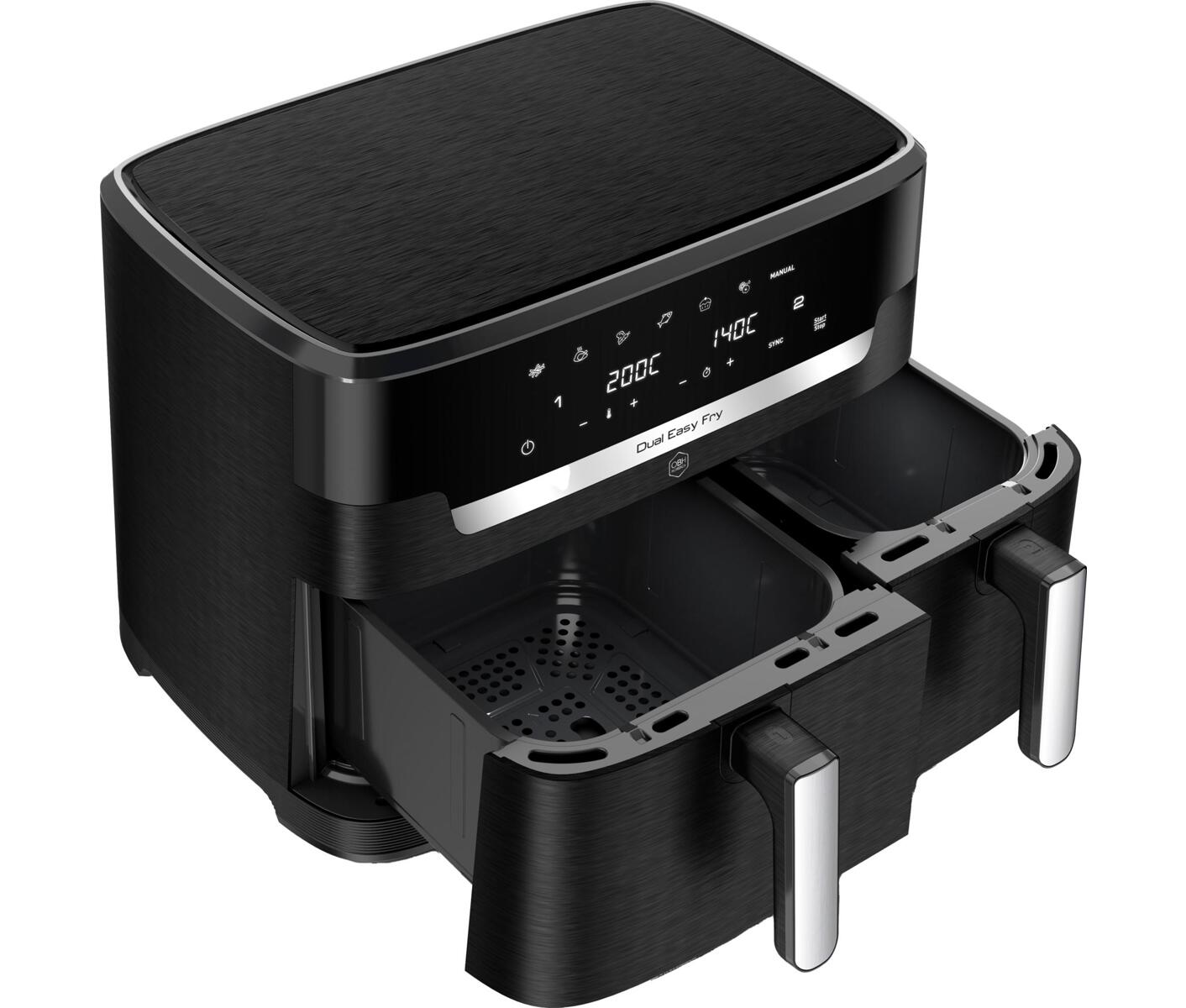 Obh Xxl Dual Easy Fry 11 L. Black Airfryer billede 3