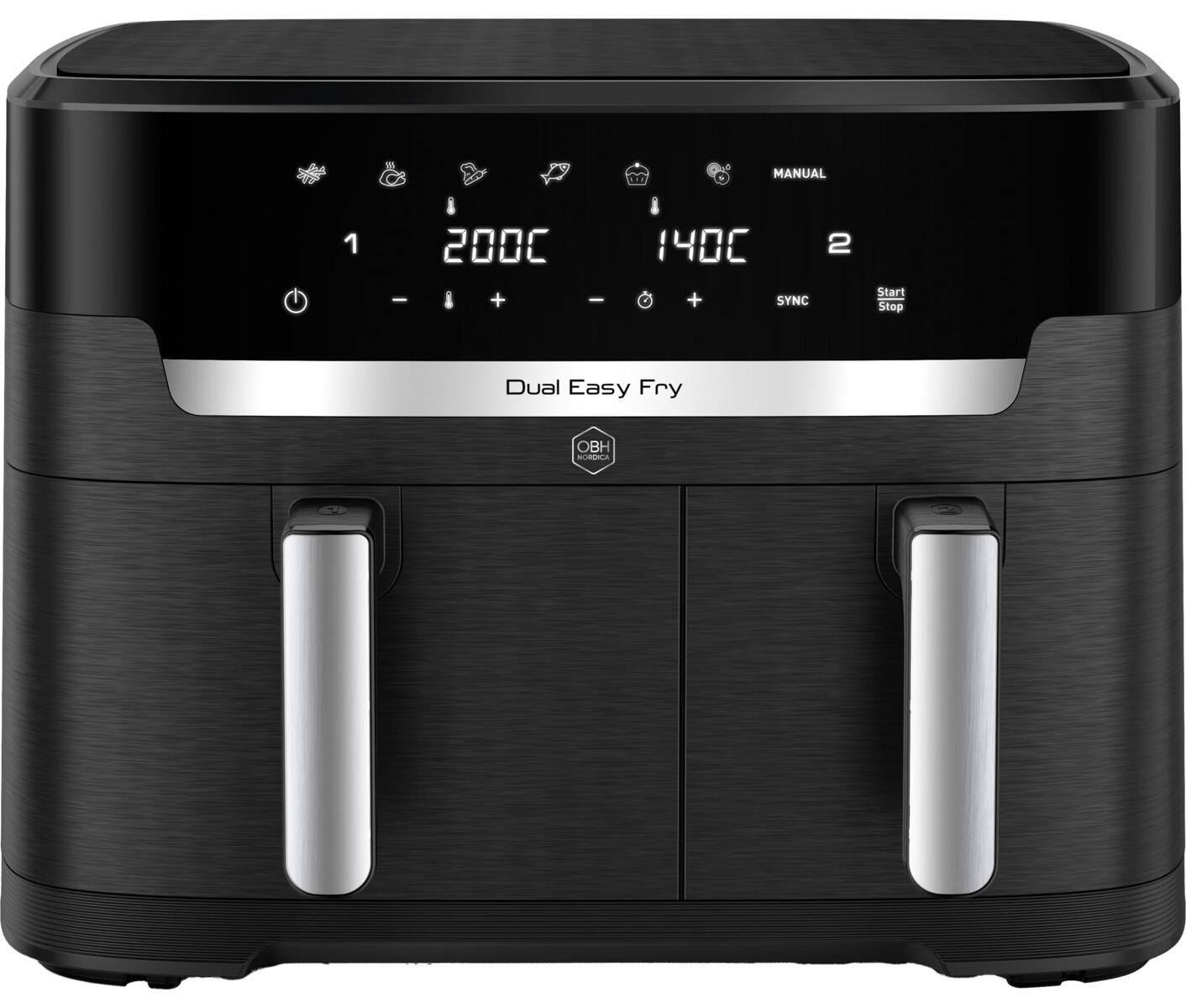 Obh Xxl Dual Easy Fry 11 L. Black Airfryer billede 1