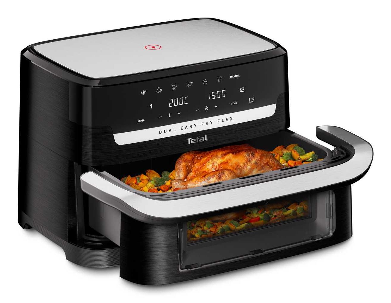 Tefal EY9228 Dual Easy Fry Flex Heißluftfritteuse billede 1