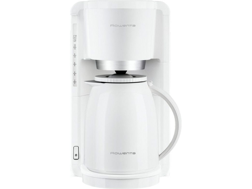 Rowenta CT3801 - Kaffemaskine - 12 kopper - hvid/rustfrit stål