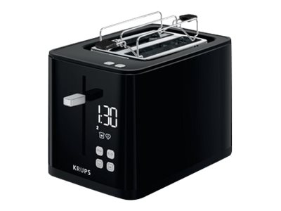 Krups Smart'n Light KH641810 - Brødrister - 2 skive - 2 Holdere - sort