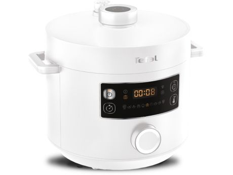 Tefal Turbo Cuisine, 1090 W, Hvid, Polytetrafluorethylen (PTFE), LED, 4 person(er), Dreje