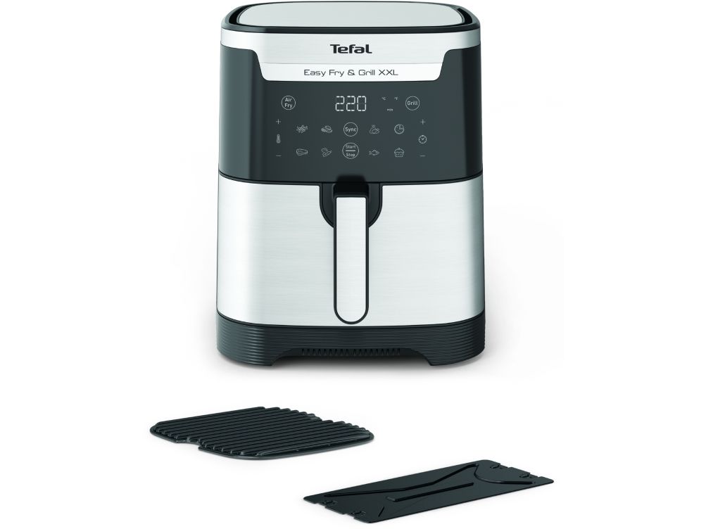 Tefal Easy Fry & Grill XXL EY801D15 - Varmluftsrister - 6.5 liter - 1.83 kW - rustfrit stål