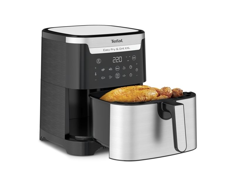 Tefal Easy Fry & Grill XXL EY801D15 - Varmluftsrister - 6.5 liter - 1.83 kW - rustfrit stål