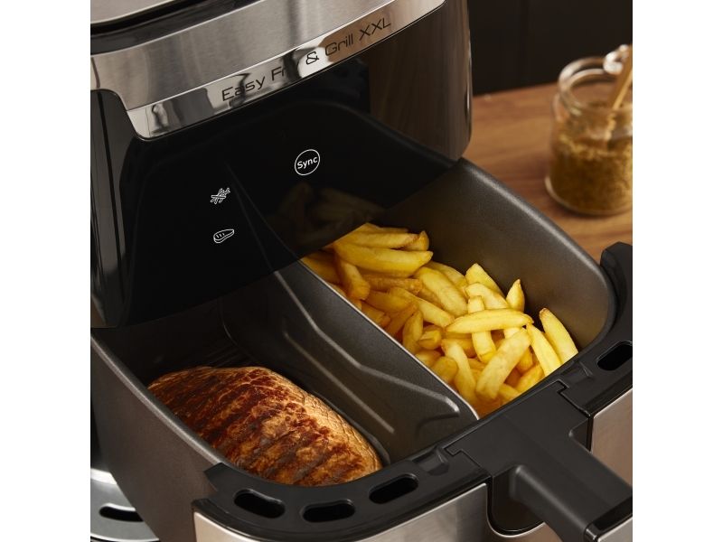 Tefal Easy Fry & Grill XXL EY801D15 - Varmluftsrister - 6.5 liter - 1.83 kW - rustfrit stål