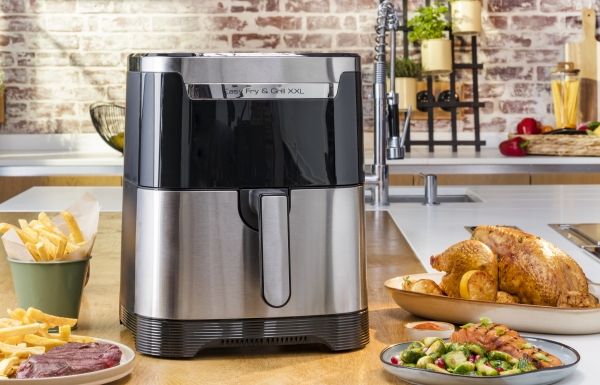 Tefal Easy Fry & Grill XXL EY801D15 - Varmluftsrister - 6.5 liter - 1.83 kW - rustfrit stål
