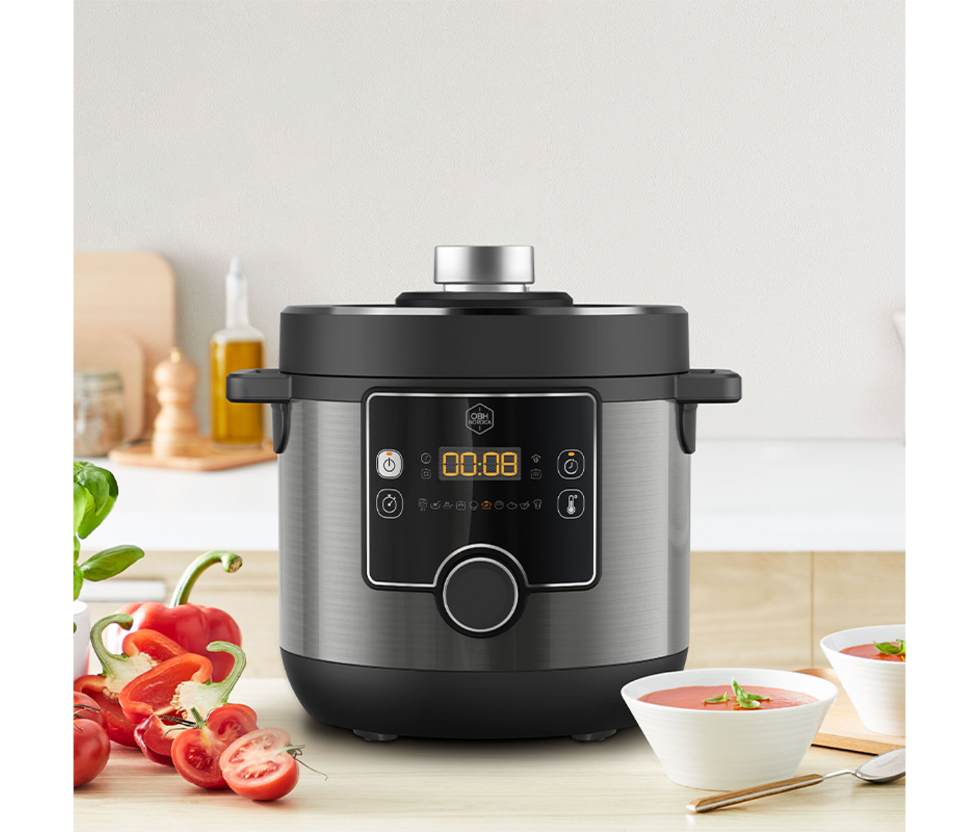 Obh Turbo Cuisine & Fry 1200 W Multicooker billede 2