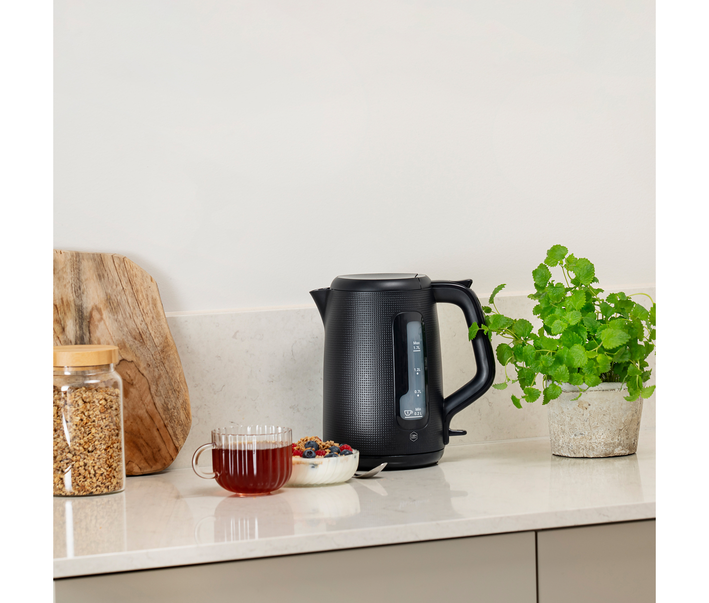 Obh Morning Kettle 1,7l Black Elkedel billede 4