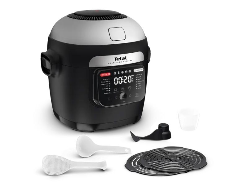 Tefal ActiFry MY741CF0 Multicook - Varmluftsrister/multimadlavningsapparat - 6 liter - 1.334 kW - sort/ sølv