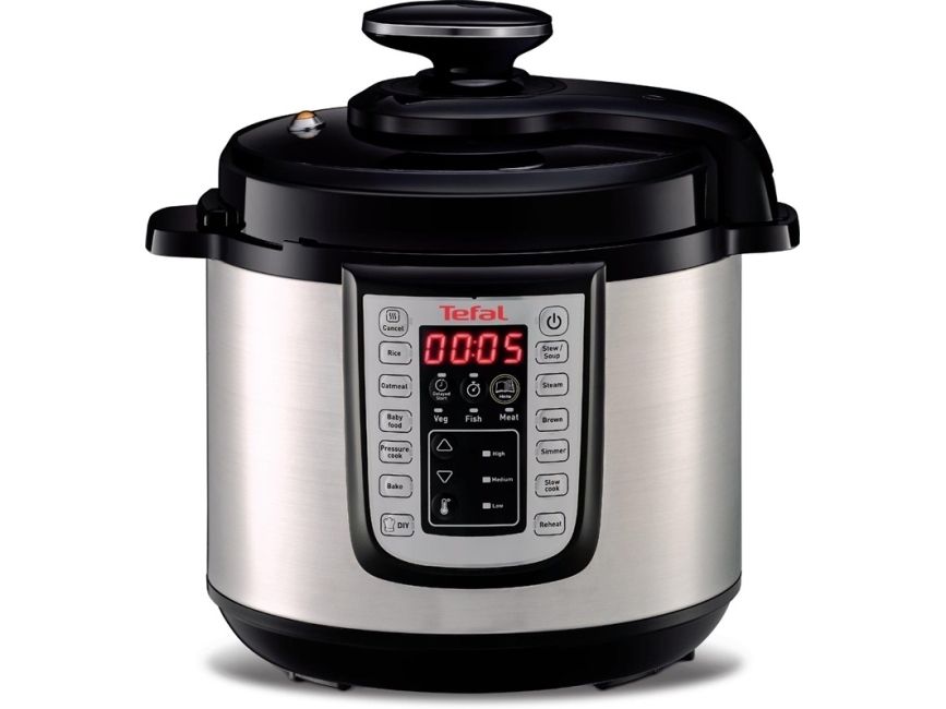 Tefal All-in-One CY505 Pressure Cooker - 6L / Black & Stainless Steel