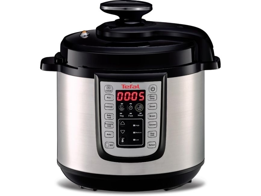 Tefal All-in-One CY505 Pressure Cooker - 6L / Black & Stainless Steel