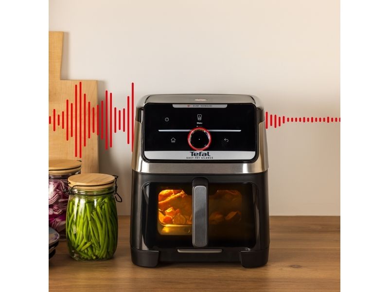 Tefal Easy Fry Smart & Silence EY876DE0, Varmluftsteger, 7 L, 2 kg, 40 °C, 220 °C, 6 person(er)