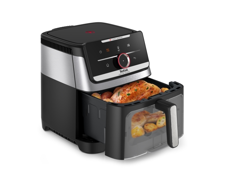 Tefal Easy Fry Smart & Silence EY876DE0, Varmluftsteger, 7 L, 2 kg, 40 °C, 220 °C, 6 person(er)