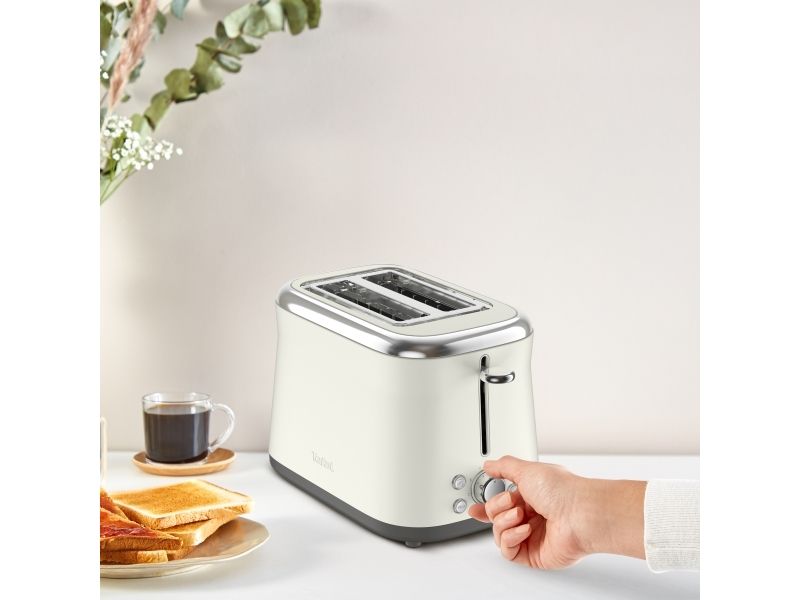 Tefal Collection TT720AE0, 2 skive(r), Hvid, Rise, Knapper, Dreje, 850 W, 220 - 240 V