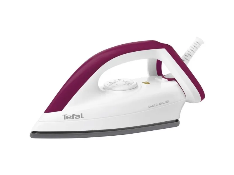 Tefal EasyGliss FS4030, Tør strygejern, Durilium strygesål, 1,8 m, Bourgogne, Hvid, 1200 W, 132 mm billede 3