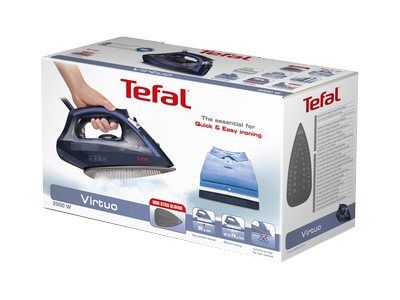 Tefal Virtuo FV1713E0 - Dampstrygejern - såleplade: PTFE - 2000 W - blå billede 2