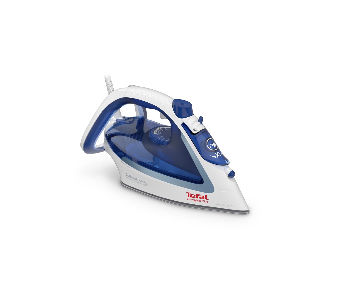 Tefal Easygliss 2 FV5736E0, Tør & dampstrygejern, Durilium Airglide-sålplade, 2 m, 220 g/min, Blå, Hvid, 45 g/min billede 4