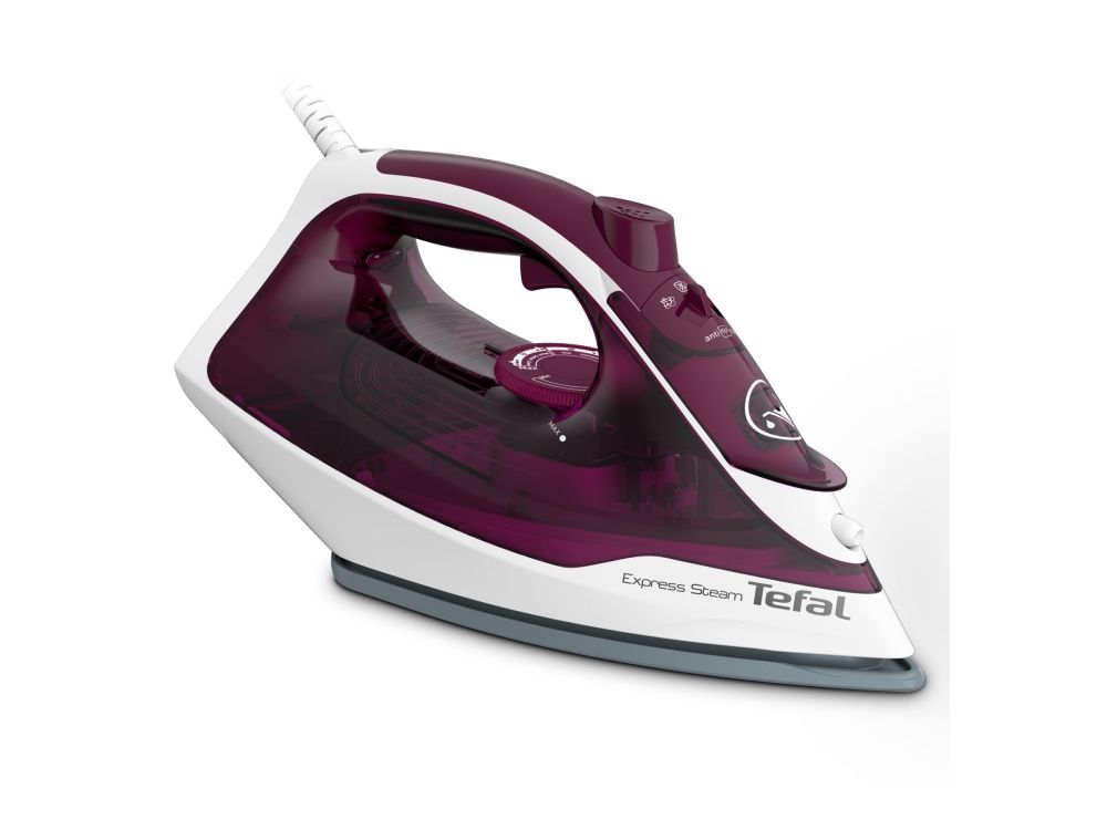 Tefal Express Steam FV2835E0 - Dampstrygejern - såleplade: Cerilium - 2830 W - byzantinsk lilla/hvid billede 1