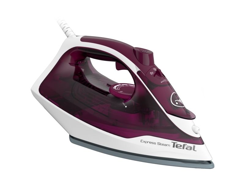 Tefal Express Steam FV2835E0 - Dampstrygejern - såleplade: Cerilium - 2830 W - byzantinsk lilla/hvid billede 4