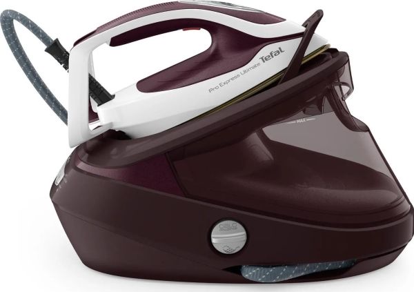 Tefal Pro Express Ultimate II GV9721E0 - Dampstrygejern med automatisk afbrydelse - såleplade: Durilium AirGlide Autoclean - 3000 W - mørkerødt metal billede 4