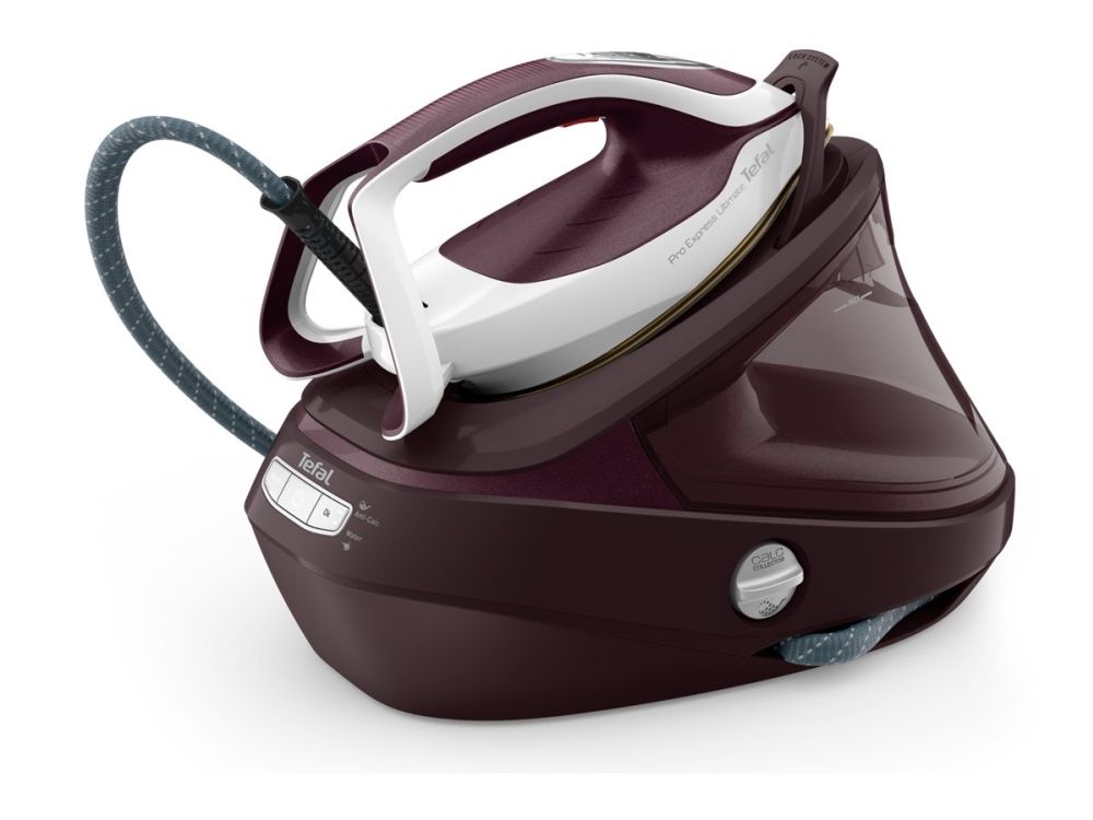 Tefal Pro Express Ultimate II GV9721E0 - Dampstrygejern med automatisk afbrydelse - såleplade: Durilium AirGlide Autoclean - 3000 W - mørkerødt metal billede 1