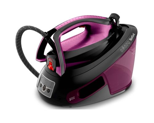 Tefal Express Vision SV8152E0 - Dampstrygejern - såleplade: Durilium AirGlide Autoclean - 2800 W - sort/lilla billede 2