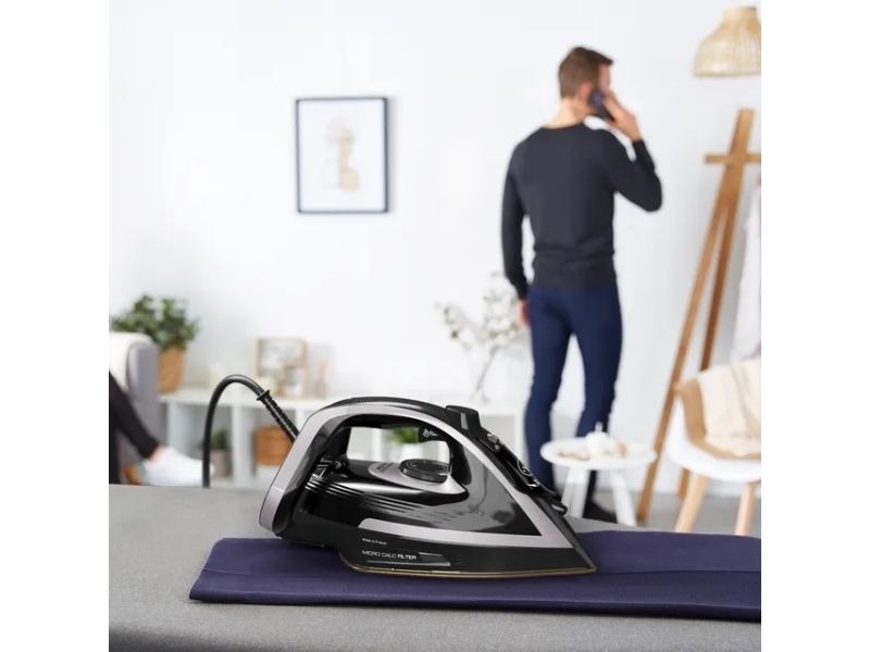 Tefal Dampstrygejern Puregliss FV8062E0 - steam iron - sole plate: Durilium AirGlide Autoclean billede 4