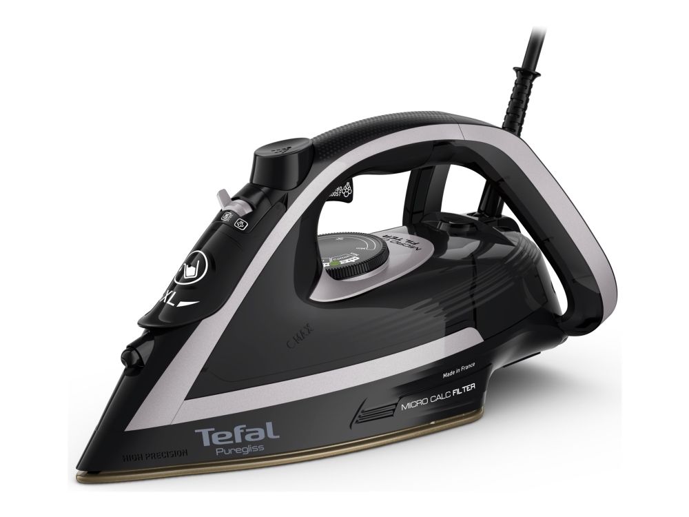 Tefal Dampstrygejern Puregliss FV8062E0 - steam iron - sole plate: Durilium AirGlide Autoclean billede 1
