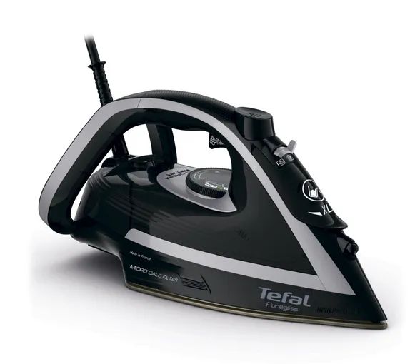 Tefal Dampstrygejern Puregliss FV8062E0 - steam iron - sole plate: Durilium AirGlide Autoclean billede 2