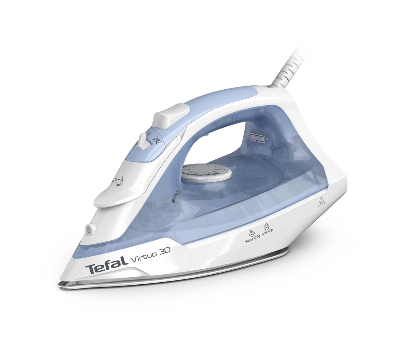 Tefal Virtuo 30 Calm Blue Strygejern billede 3
