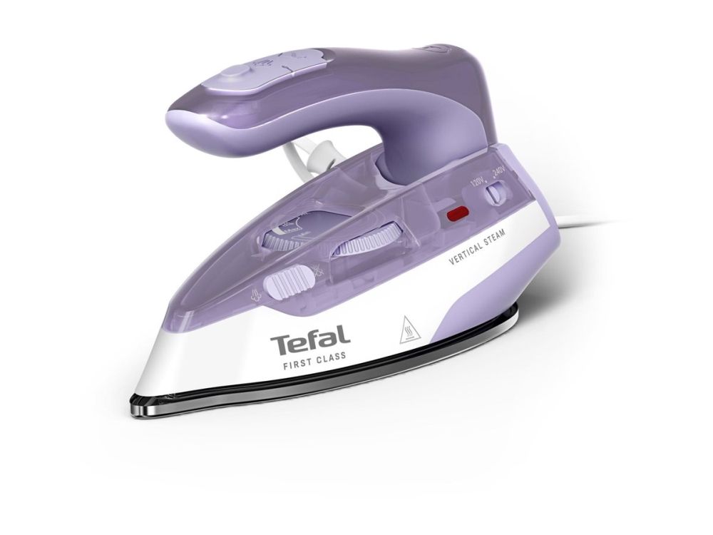 Tefal First Class DB1612E0 - Dampstrygejern - såleplade: Microsteam 200 rustfrit stål - 1000 W - lilla billede 1