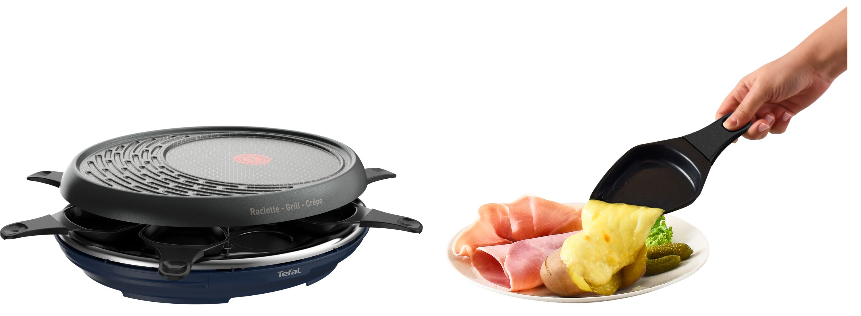 Tefal RE3104, 8 person(er), Termoplast, Sort, Blå, Rund, 1050 W, 325 mm billede 3