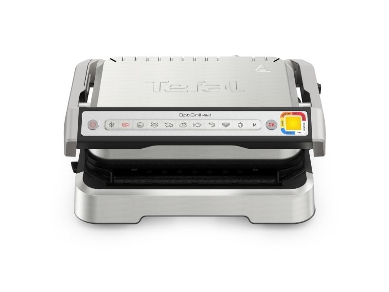 Tefal OptiGrill 4in1 GC774D, Rustfrit stål, Metal, Rektangulær, Knapper, 600 cm², 30 x 20 mm