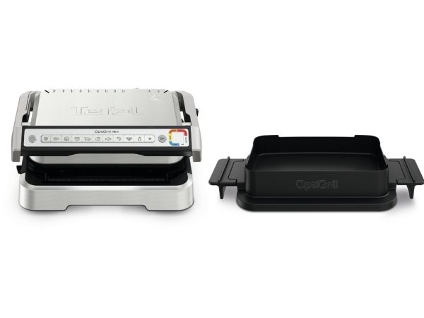 Tefal OptiGrill 4in1 GC774D, Rustfrit stål, Metal, Rektangulær, Knapper, 600 cm², 30 x 20 mm