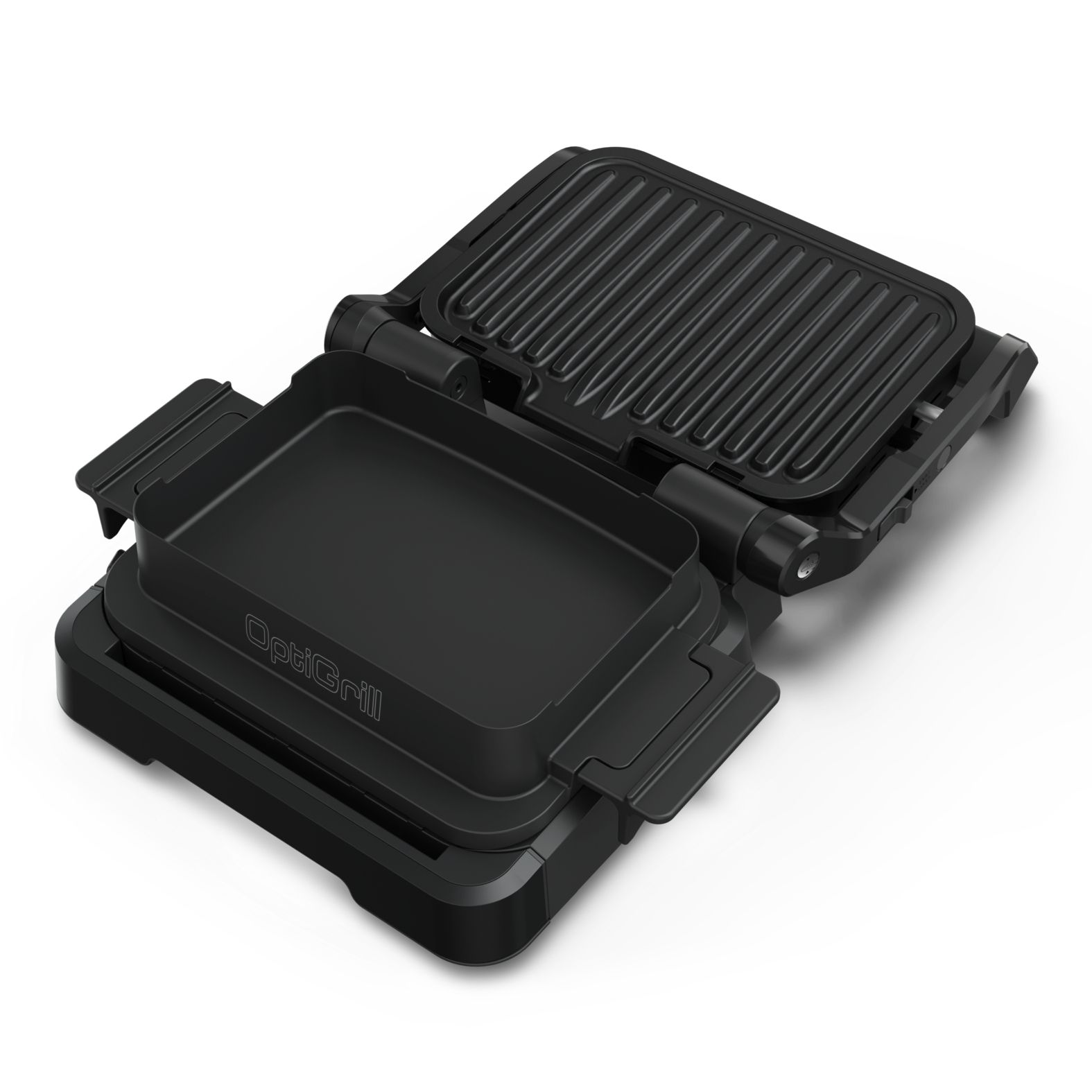 Tefal OptiGrill 4in1 GC7748, Sort, Metal, Rektangulær, Knapper, 600 cm², 300 x 200 mm billede 3
