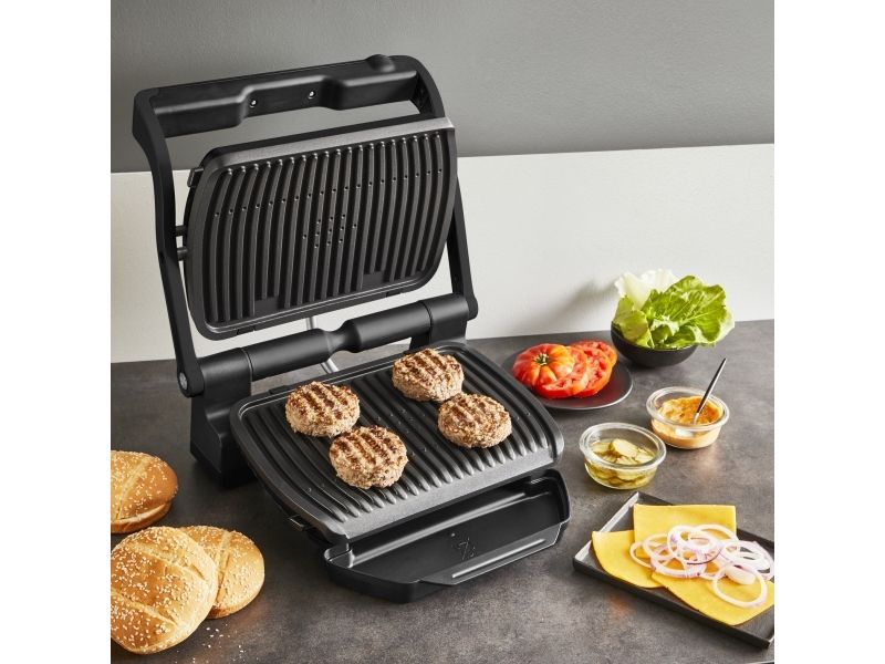 Tefal OptiGrill + GC717810, Sort, Rektangulær, Knapper, 600 cm², 300 x 200 mm, 1 zone(s) billede 3