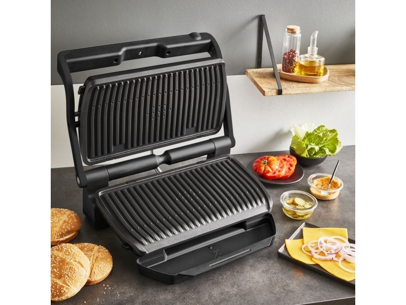 Tefal Optigrill+ XL GC727810, Sort, Metal, Rektangulær, Knapper, 800 cm², 400 x 200 mm billede 4