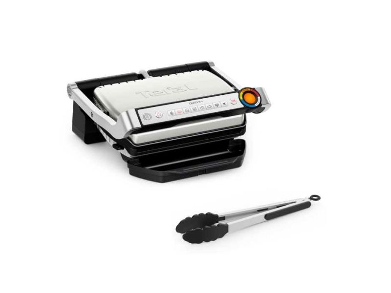 Tefal OptiGrill+ GC718D10 - Grill - elektrisk - 600 cm2 - stål/sort billede 2
