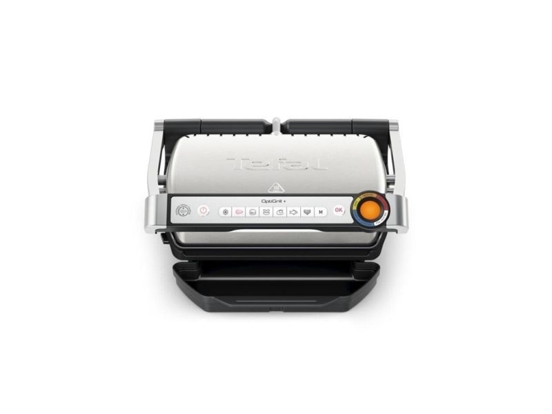 Tefal OptiGrill+ GC718D10 - Grill - elektrisk - 600 cm2 - stål/sort billede 4