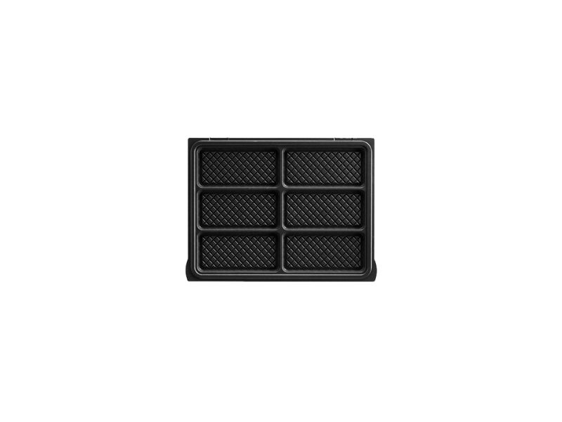 LAGRANGE 020 322, Vaffel tallerken, LAGRANGE, Tarti''Gaufres, Støbt aluminium, Sort, 173 mm