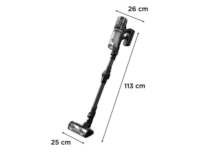 Rowenta X-Force Flex RH9L55E0, 2-i-1 stangstøvsuger, Poseløs, Sort, 0,65 L, Rektangulær, Dry billede 4