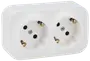 Legrand Stikkontakt dobbelt med schuko billede 4