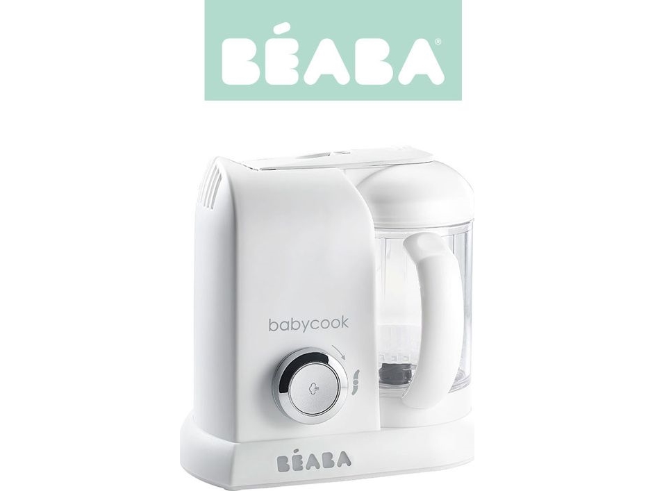 Trintuvas-garintuvas 4in1 Beaba Babycook Solo, spalva: balta, sidabrinė