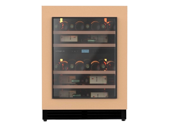 Avintage AVU50PANEL, Vin køleboks, Under bordplade, 47 flaske(r), F, Indvendig belysning, Brun