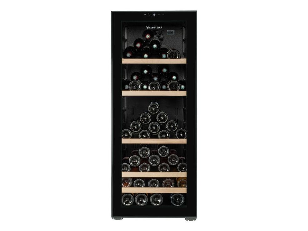 Climadiff CEPAGE108, Vin køleboks, Fritstående, 108 flaske(r), 85 W, G, Sort billede 4