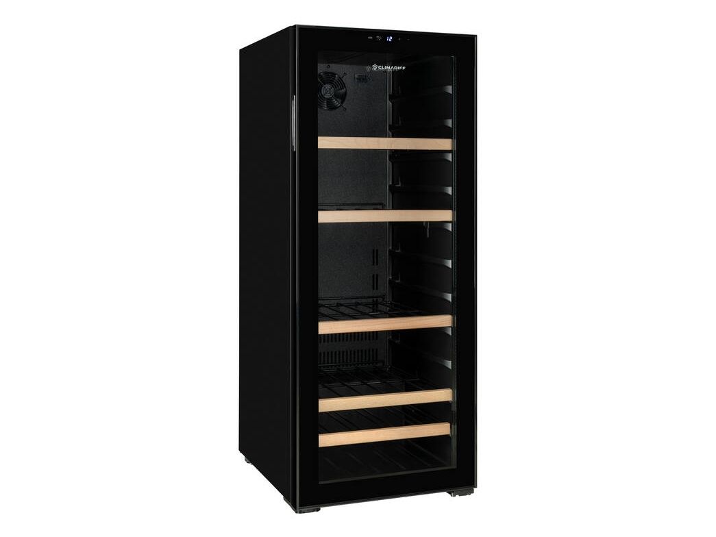 Climadiff CEPAGE108, Vin køleboks, Fritstående, 108 flaske(r), 85 W, G, Sort billede 1