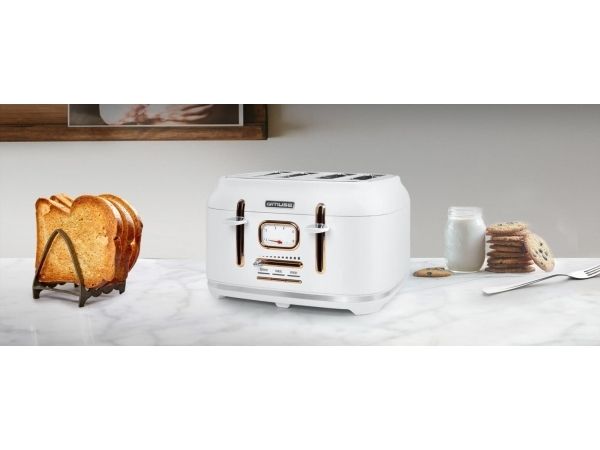 Muse brødrister MS-131W 1800W 4 brændere billede 2