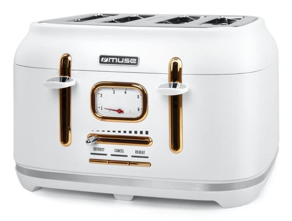 Muse brødrister MS-131W 1800W 4 brændere billede 4