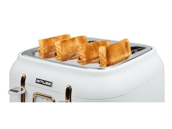 Muse brødrister MS-131W 1800W 4 brændere
