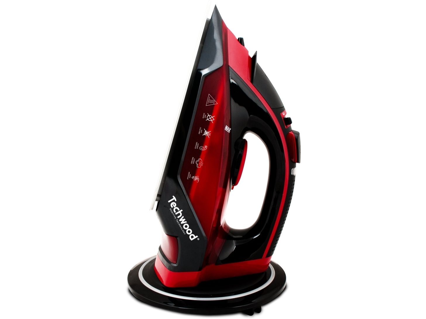 Techwood TFS-246 strygejern tør & damp keramisk sål 2400 W sort/rød